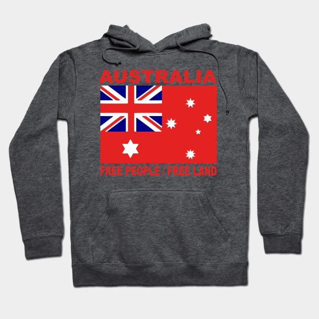 1901 Australian land flag free people 3:2 ratio Hoodie by pickledpossums